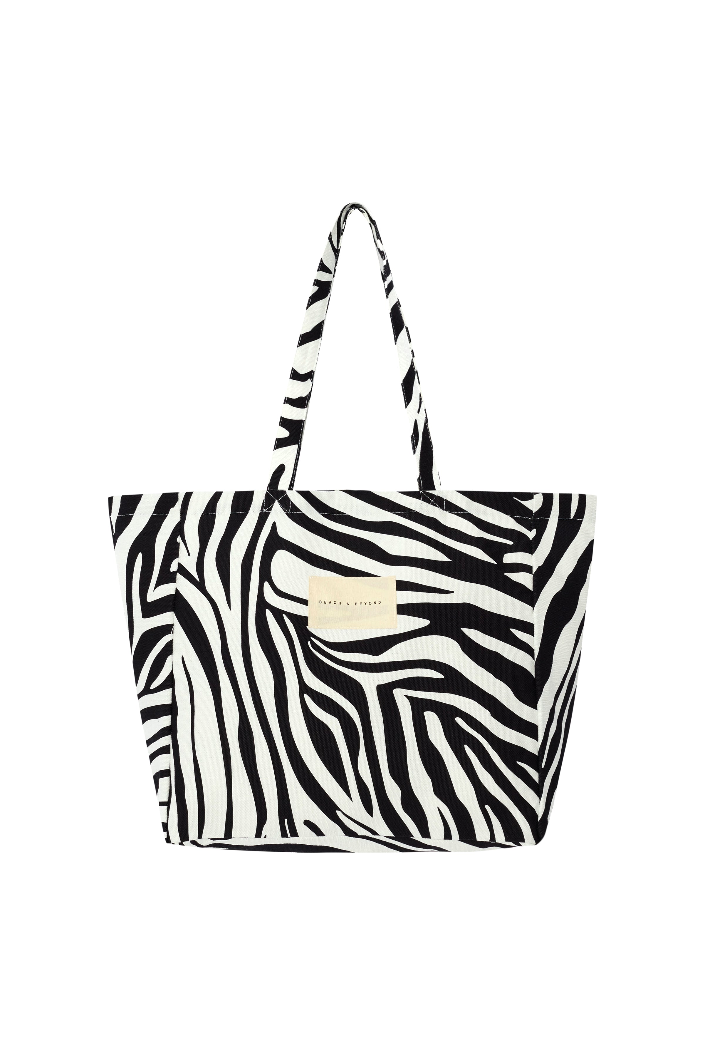 Bahama Plaj Çantası Siyah Zebra